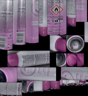 瓶子：deodorant spray