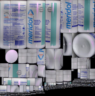 瓶子：mouthwash meridol