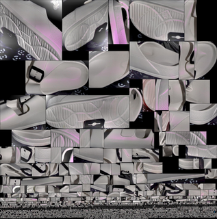 鞋子：white black buckles