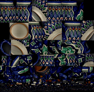 茶壶：blue floral