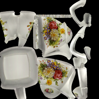茶壶：white floral