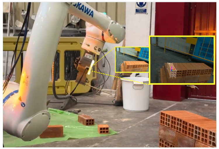 JENGA 在工地砖垛和 Yaskawa 机器人上的真实部署