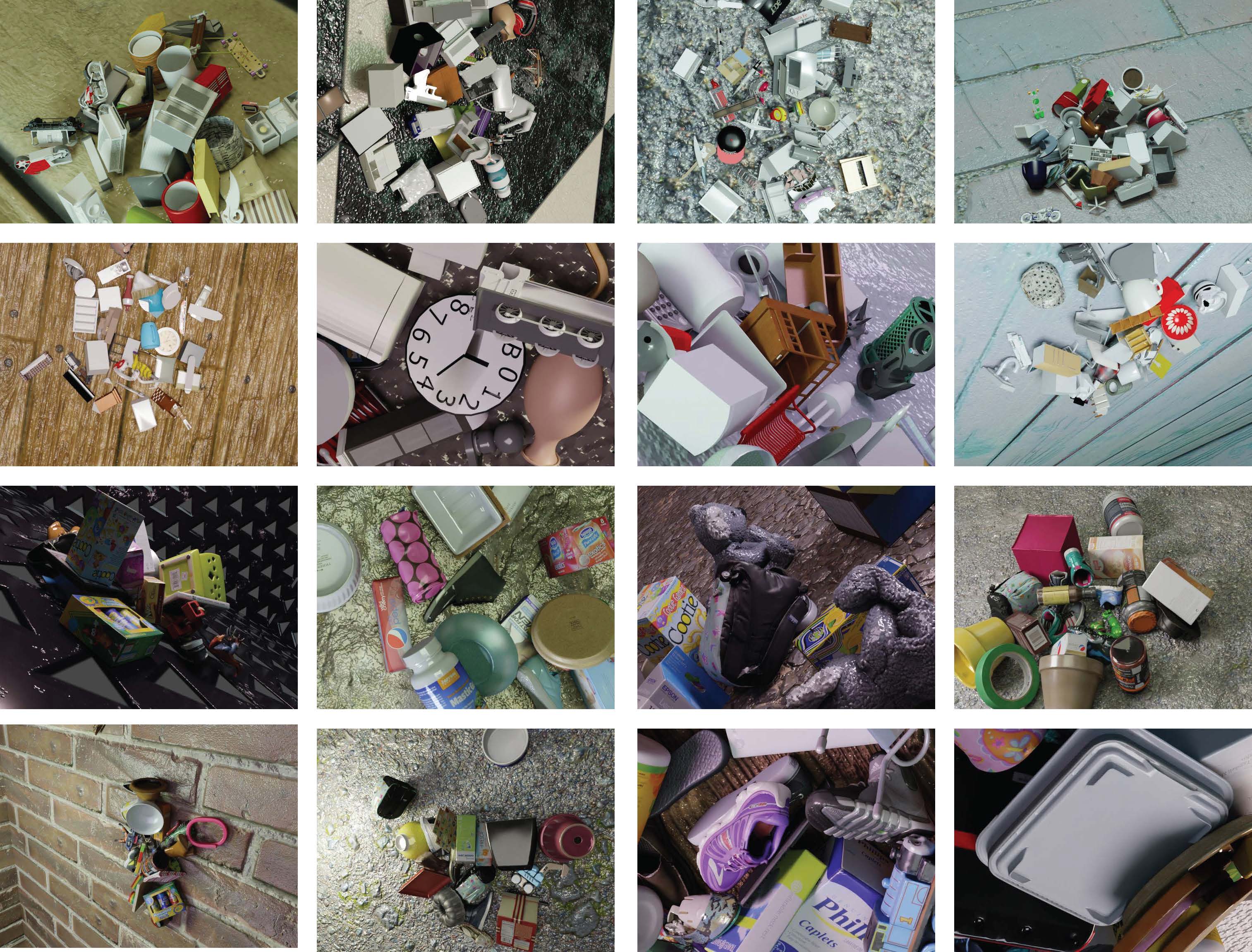MegaPose Figure 4：BlenderProc 合成训练场景