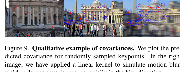 RoMa v2 Figure 9: qualitative covariance visualization